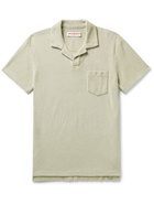 Orlebar Brown - Cotton-Terry Polo Shirt - Gray