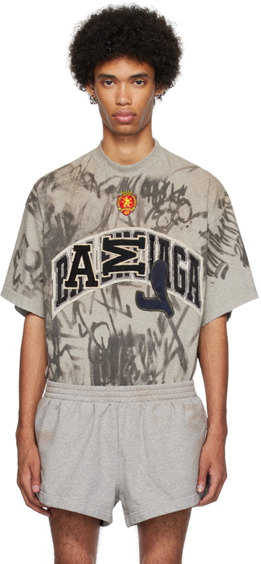 Photo: Balenciaga Gray Skater T-Shirt