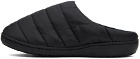 SUBU Black Quilted Slippers