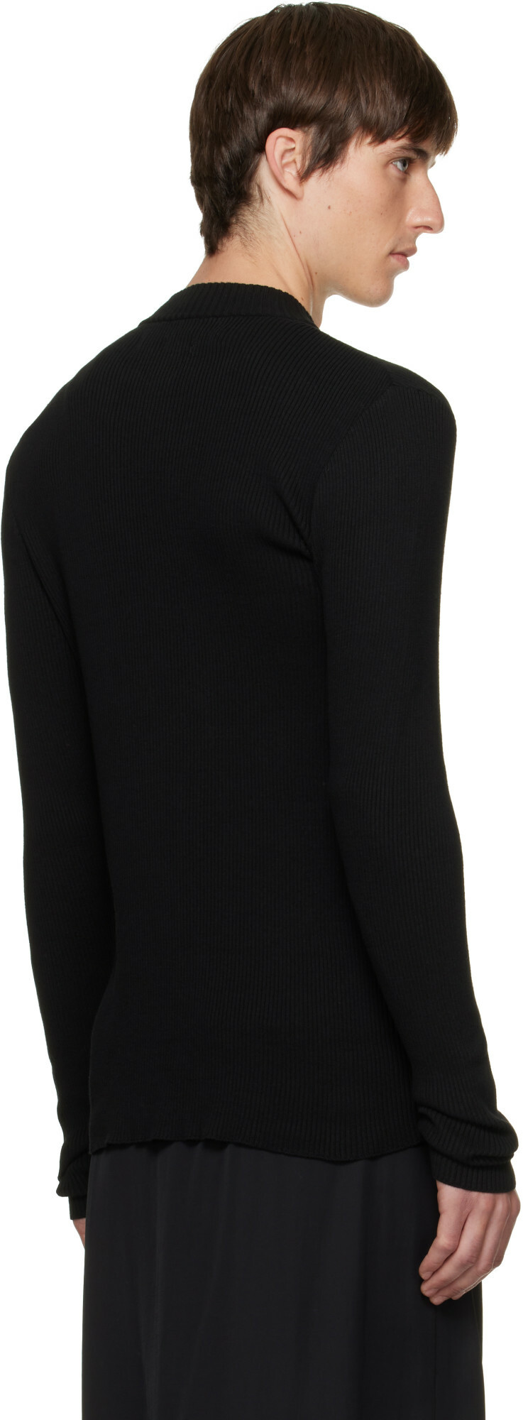 Julius Black Skinny Zip Sweater