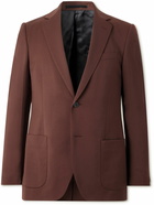 Mr P. - Slim-Fit Wool-Twill Suit Jacket - Brown