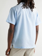 Onia - Camp-Collar Striped Linen-Blend Shirt - Blue