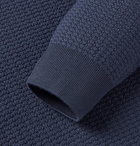 Ermenegildo Zegna - Waffle-Knit Wool and Cashmere-Blend Sweater - Blue