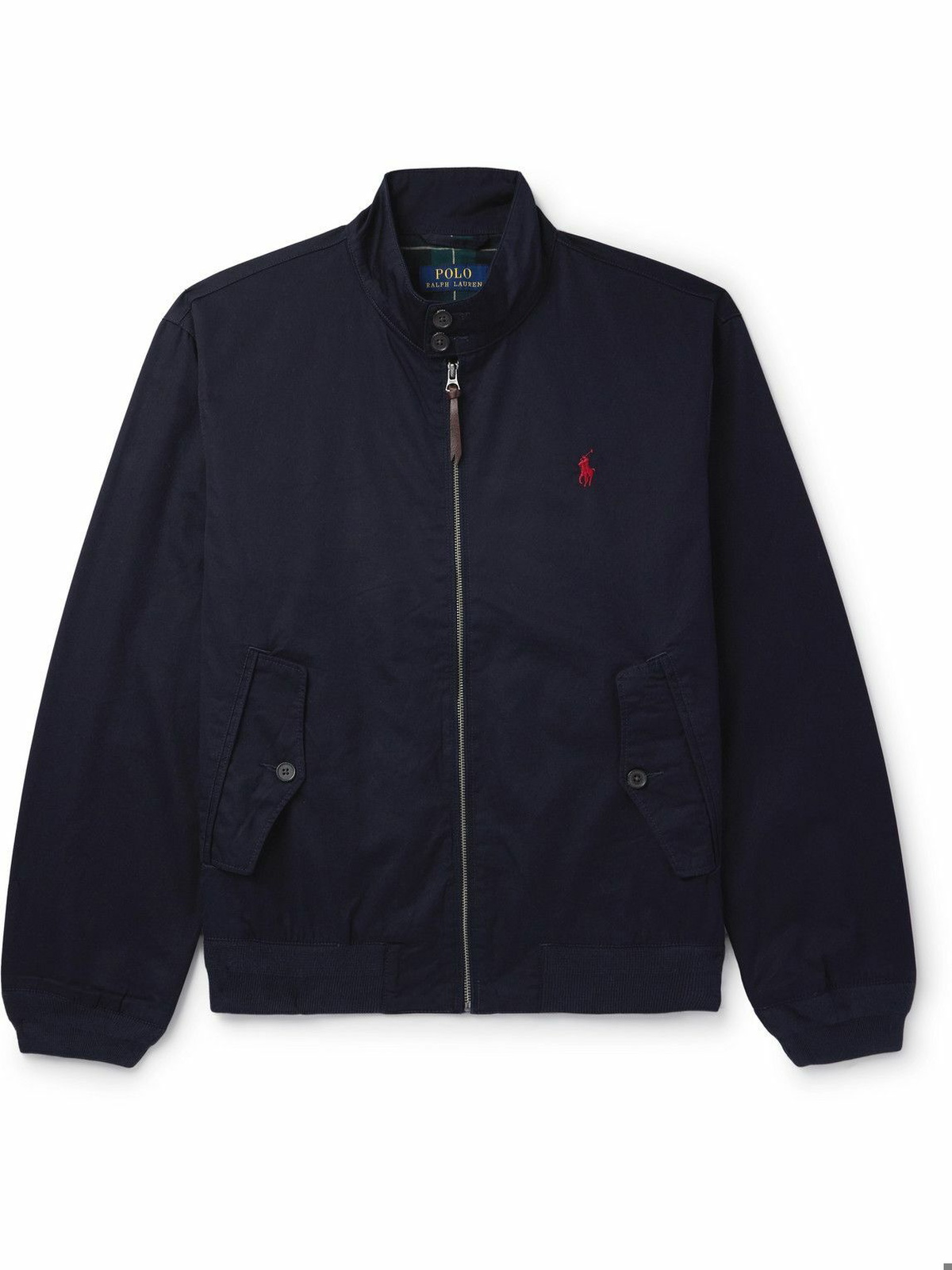 Polo Ralph Lauren - Logo-Embroidered Cotton-Twill Bomber Jacket - Blue ...
