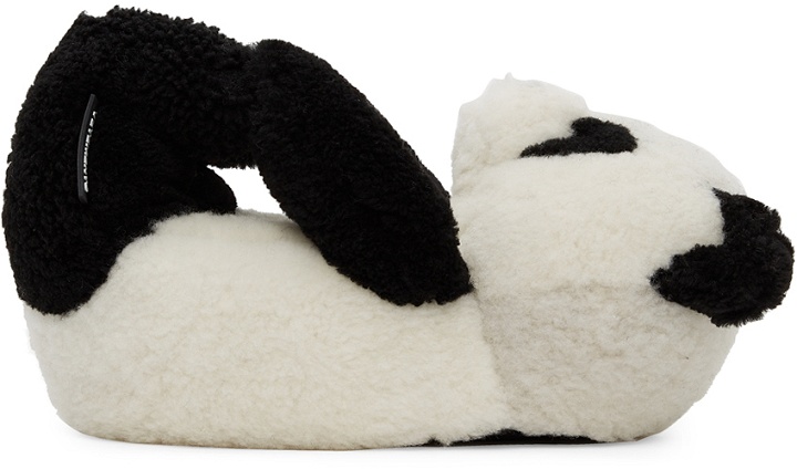 Photo: VETEMENTS Black & White Panda Teddy Loafers