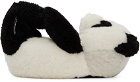 VETEMENTS Black & White Panda Teddy Loafers
