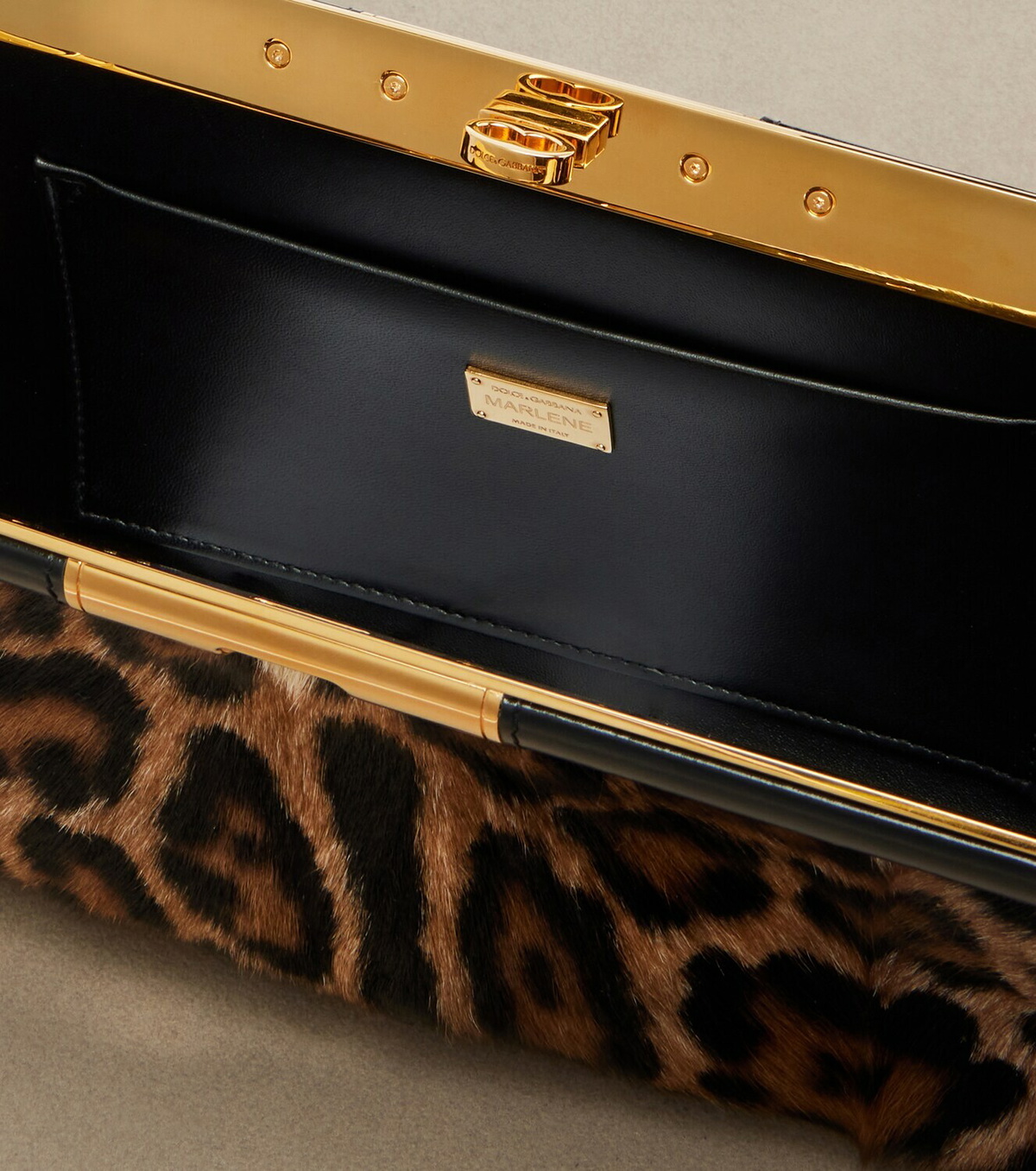 Dolce&Gabbana Marlene Large calf hair shoulder bag
