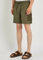 Che Inigo Crochet and Jersey Shorts Dark Green