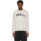 Y-3 Off-White Yohji Letters Long Sleeve T-Shirt