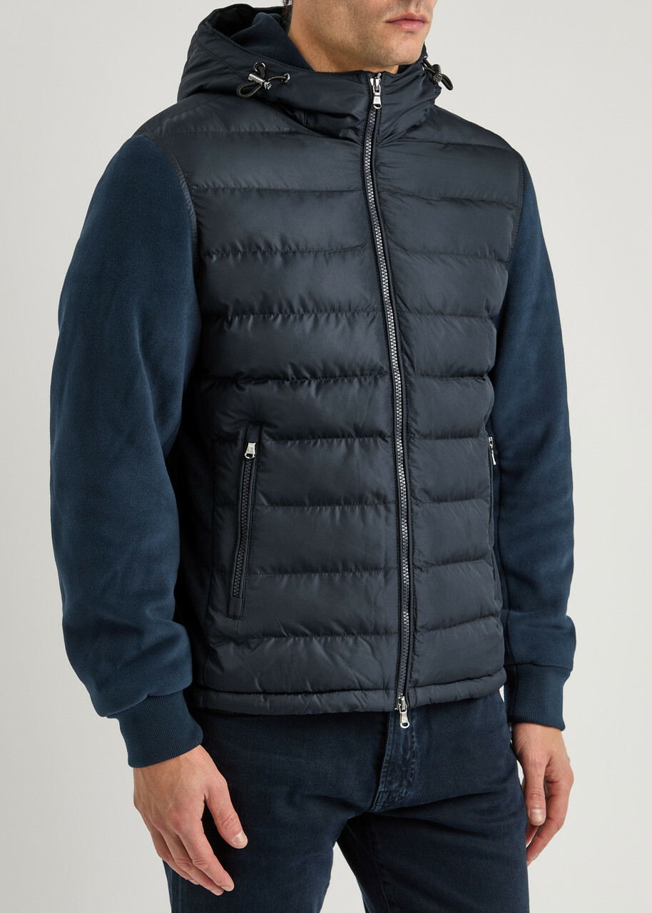 Sandbanks Polartec Hybrid Quilted Shell Jacket Navy