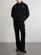 Needles - Piping Cowboy Logo-Embroidered Woven Jacket - Black