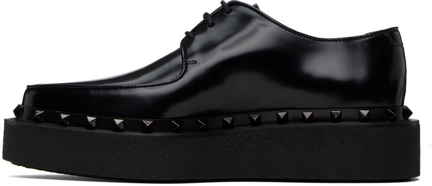 Valentino Garavani Black Rockstud M-Way Derbys