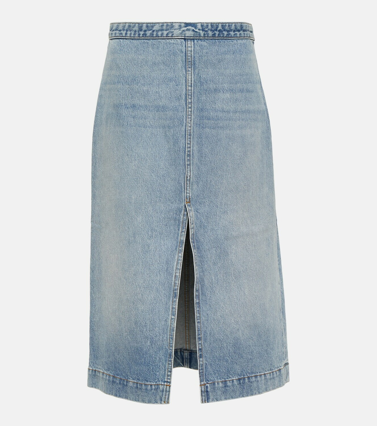 Khaite Fraser denim skirt