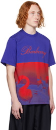 Burberry Blue & Red Swan T-Shirt