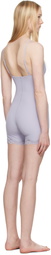 SKIMS Purple Fits Everybody Lace Triangle Onesie Jumpsuit