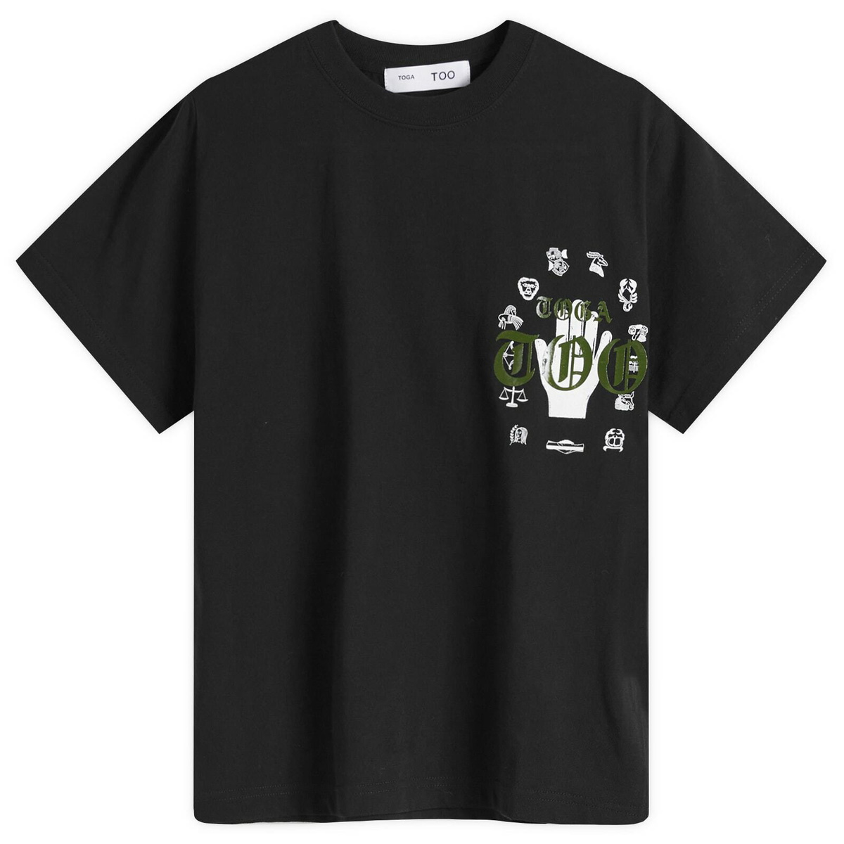 TOGA Women's Archives Print T-Shirt in Black Toga Pulla