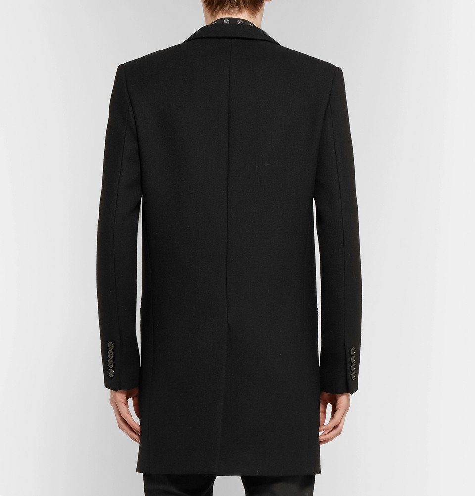 Saint Laurent - Wool-Twill Chesterfield Coat - Men - Black Saint