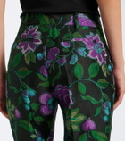 La DoubleJ Hendrix floral jacquard straight pants