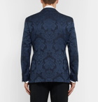Ralph Lauren Purple Label - Navy Gregory Slim-Fit Cotton and Silk-Blend Jacquard Tuxedo Jacket - Men - Navy