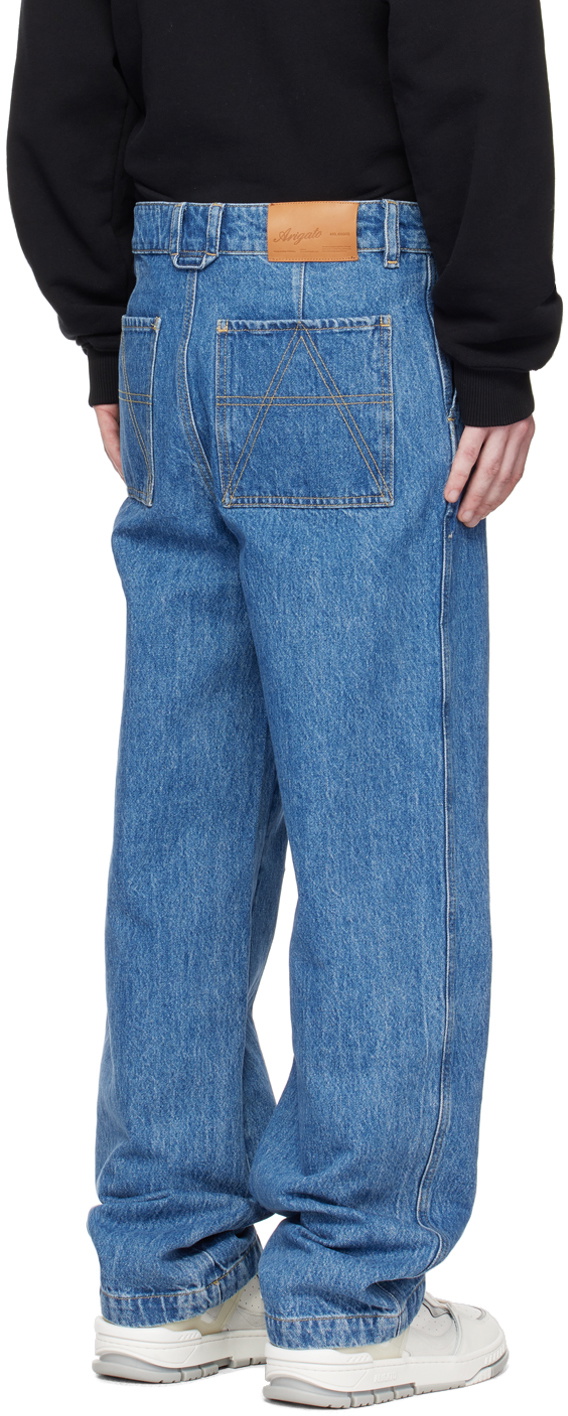 【関税込み】Axel Arigato ブルー パッチ カーゴジーンズ Axel Arigato Patchwork Relaxed Jeans | Apparel » Buy online now!