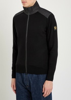 Belstaff Kelby Zip-up Wool-blend Cardigan Black