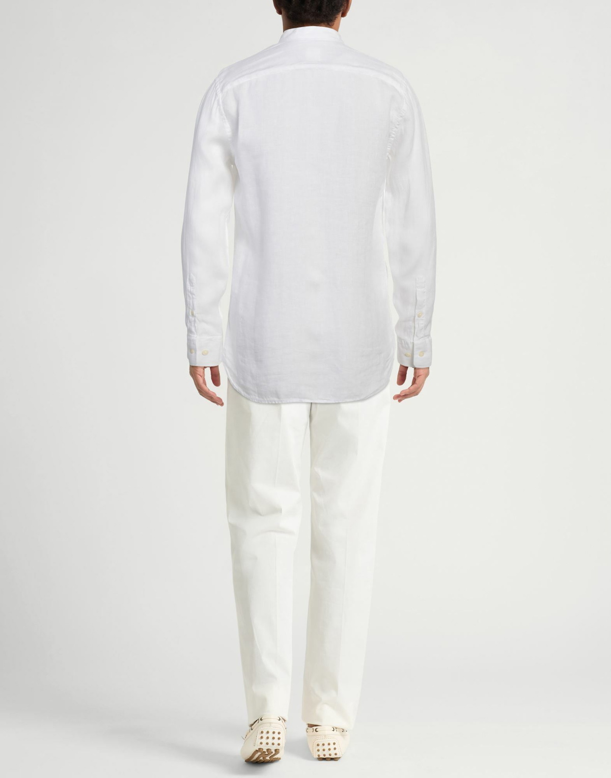 120% Lino Mens Shirt in White