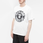 Men's AAPE Mono Camo Stamp T-Shirt in White