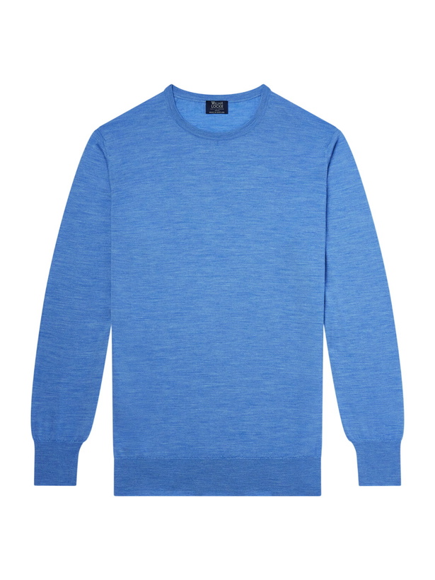 Photo: William Lockie - Merino Wool Sweater - Blue