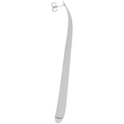 Dheygere Silver Shoehorn Earrings