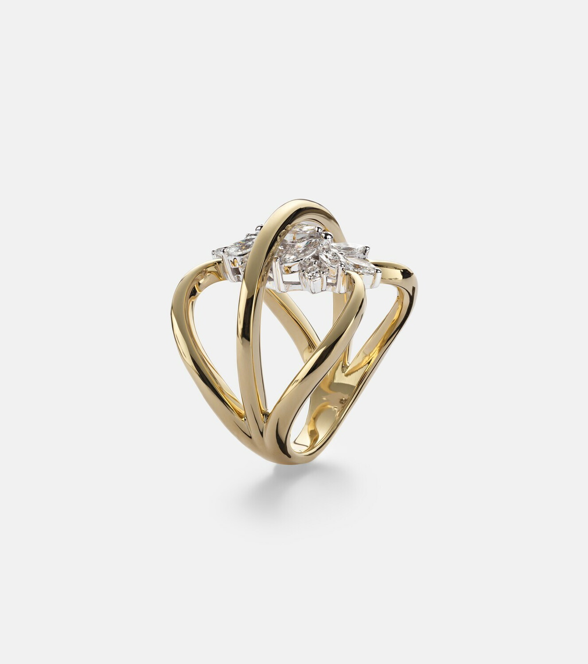Yeprem Golden Strada 18kt gold ring with diamonds