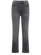 MOTHER - The Hustler Ankle Fray Mid Rise Jeans