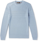 Loro Piana - Cotton and Silk-Blend Sweater - Blue