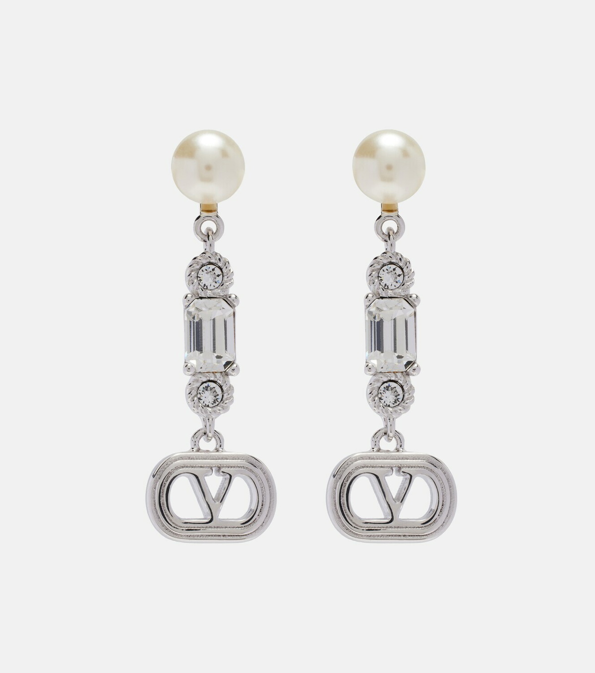 Valentino VLogo Swarovski®-embellished drop earrings