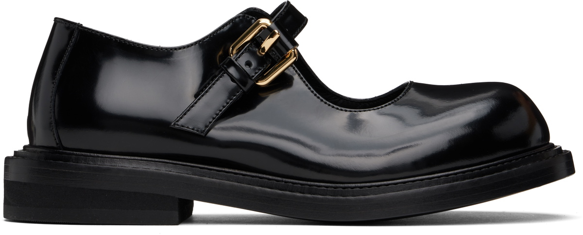 Moschino Black Mary Jane Olivia Loafers