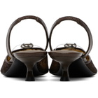 Diesel Brown D-Ten&Half Slingback Heels