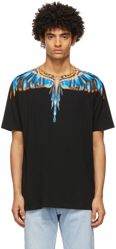 Photo: Marcelo Burlon County of Milan Black & Blue Wings T-Shirt