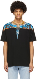 Marcelo Burlon County of Milan Black & Blue Wings T-Shirt