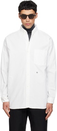 nanamica Off-White Button Down Wind Shirt