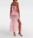 Susan Fang Floral shirred top