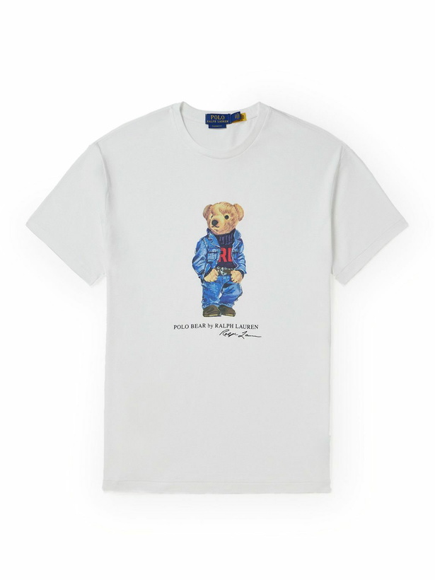 Photo: Polo Ralph Lauren - Logo-Print Cotton-Jersey T-Shirt - White