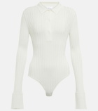 Galvan Rhea ribbed-knit bodysuit