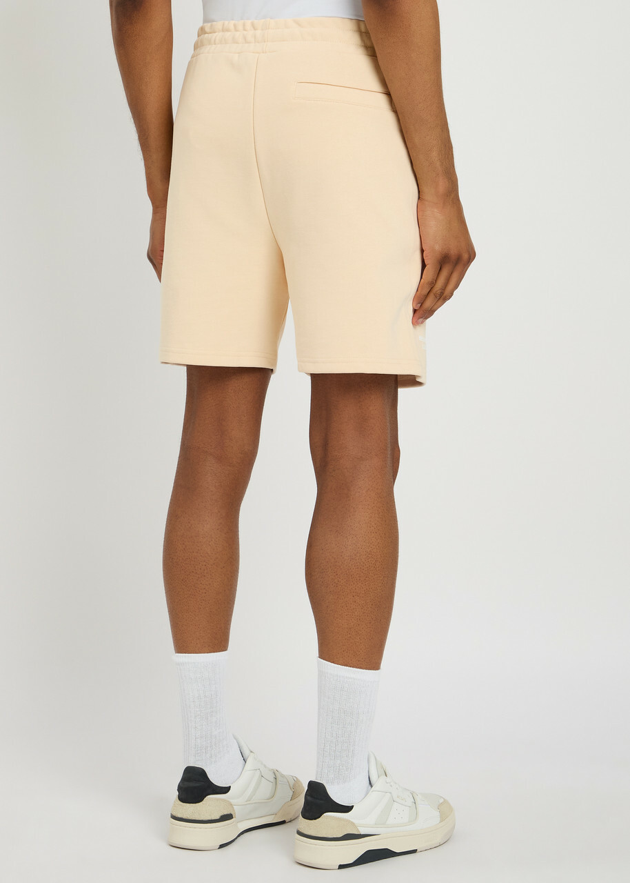 Club 1984 Melrose Printed Cotton Shorts Beige