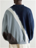 NOMA t.d. - Twist Hand-Dyed Cotton-Jersey Sweatshirt - Blue
