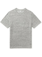 ONIA - Macro Towel Mélange Cotton-Blend Terry T-Shirt - Gray