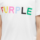 Purple Brand Men's Clean Multi Coloured Logo T-Shirt in White