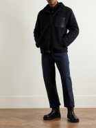 Yves Salomon - Reversible Leather-Trimmed Shearling and Shell Jacket - Black