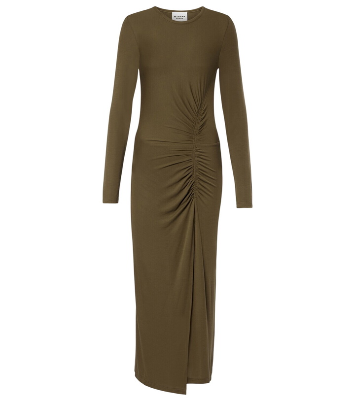 Photo: Marant Etoile Jelina gathered jersey maxi dress