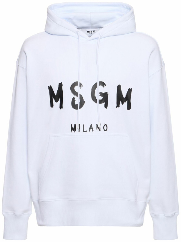 Photo: MSGM Regular Fit Hooded Sweatshirt