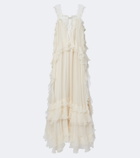 Chloé Ruffled silk muslin maxi dress