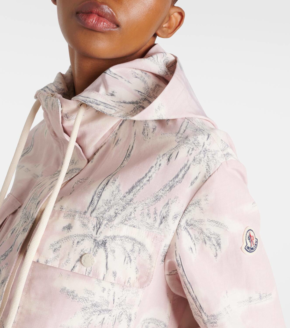Moncler Printed cotton-blend field jacket Moncler